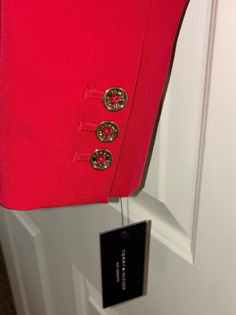 NWT‎ Tommy Hilfiger women's Red Single Button Blazer Sz 2 blazer
